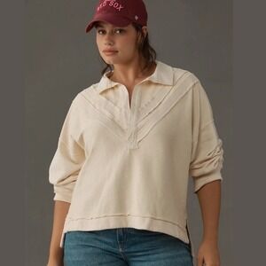Anthropologie Pilcro Collegiate Rugby Top‎